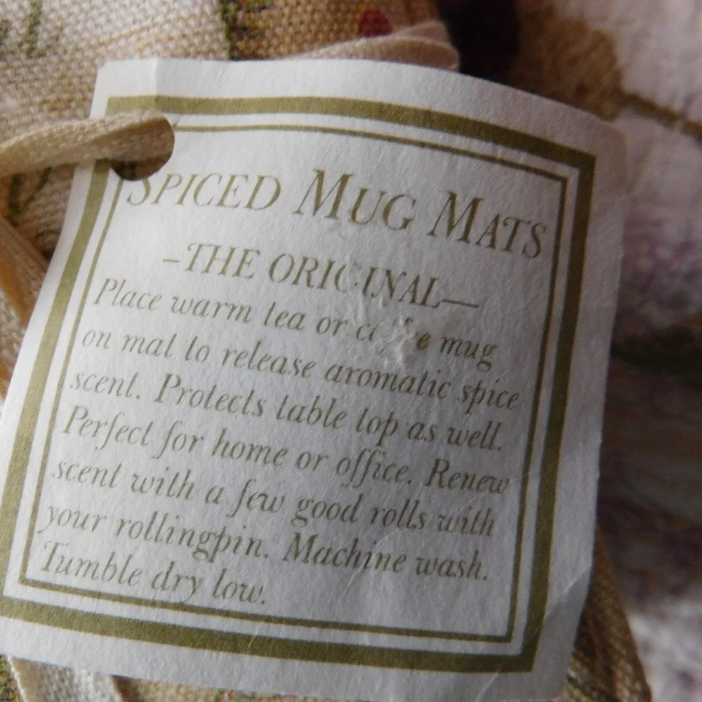 NEW Set of 4 Alices Spiced Mug‎ Mats The original Botanical Birds